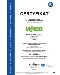 Certyfikat ISO 14001:2015 Polska - zdjęcie