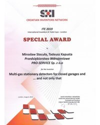 Special Award from Croatian Inventors Network z Chorwacji - zdjęcie