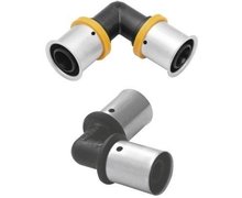 Kolano KAN-therm Press PPSU 16x16 z pierścieniem zaprasowywanym - zdjęcie