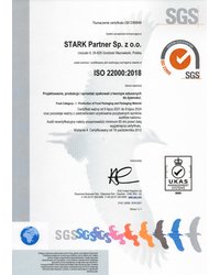 Certyfikat ISO 22000:2018 - zdjęcie