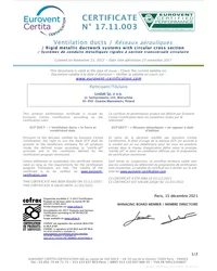 Certyfikat EUROVENT (2021) - zdjęcie