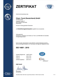 Certyfikat ISO 14001:2015 (2021) - zdjęcie