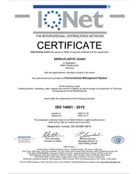Certyfikat ISO 14001:2015 IQNet - zdjęcie