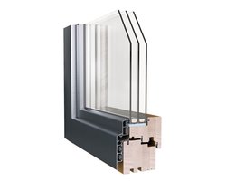 Okna drewniano-aluminiowe - zdjęcie