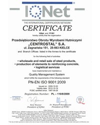 Certyfikat PN-EN ISO 9001:2009 (2009) - zdjęcie