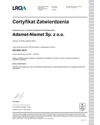 Certyfikat ISO 9001:2015 PL (ważny do 2026-02-27) - zdjęcie