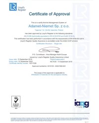 Certyfikat AS 9120B EN (ważny do 2022-09-12) - zdjęcie