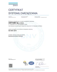 Certyfikat PN-EN ISO 9001:2015 (2021) - zdjęcie