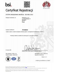 Certyfikat ISO 9001:2015 - zdjęcie