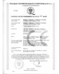 Certyfikat Zgodności CE - zdjęcie