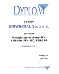 Dyplom - TARGBUD 2002 - zdjęcie