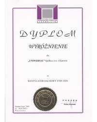 Dyplom - Murator Expo 2002 - zdjęcie