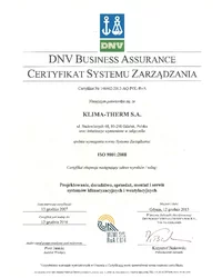Certyfikat Systemu Zarządzania ISO 9001:2008 (2007) - zdjęcie