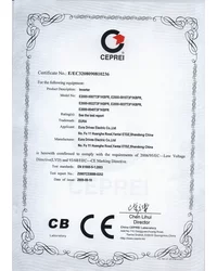 Certyfikat LVD/CE - Zasilanie 3f~400V, moc od 0,75kW do 4,00kW (2009) - zdjęcie