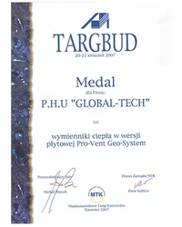 Medal TARGBUD 2007 - zdjęcie