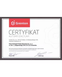 Certyfikat Grenton - zdjęcie
