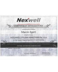 Certyfikat Nexwell 2016 - zdjęcie