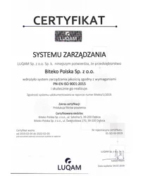 Certyfikat Systemu Zarządzania - zdjęcie