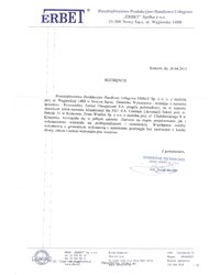 Referencje: Erbet (2011) - zdjęcie