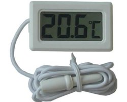 Termometr cyfrowy, elektroniczny z Sondą biały, LCD, TPM-10 - zdjęcie