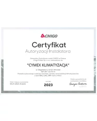 Certyfikat CHIGO (2023) - zdjęcie