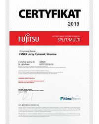 Certyfikat FUJITSU 2019 - zdjęcie