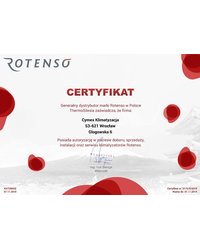 Certyfikat ROTENSO 2018 - zdjęcie