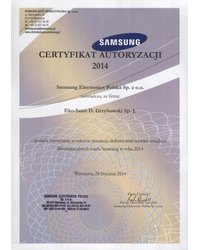 Certyfikat Autoryzacji 2014 SAMSUNG - zdjęcie