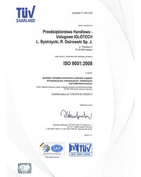 Certyfikat ISO 9001 - zdjęcie