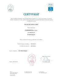 Certyfikat ISO 3834-2:2007 (2022) - zdjęcie