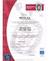 Certyfikat ISO 9001, 14001 (2021) - zdjęcie