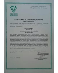 Certyfikat UDT - zdjęcie
