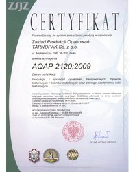 Certyfikat AQAP 2120:2009 (2013) - zdjęcie