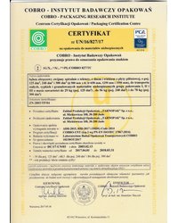 Certyfikat Nr UN/16/827/17 (2017) - zdjęcie
