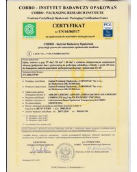 Certyfikat Nr UN/16/865/17 (2017) - zdjęcie