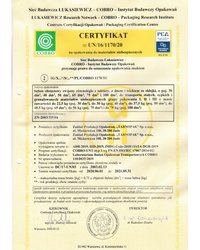 Certyfikat Nr UN/16/1170/20 (2020) - zdjęcie