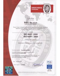 Certyfikat ISO 9001:2000 i ISO 14001:2004 - zdjęcie