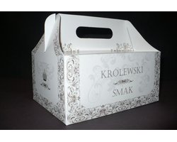 Pudełko na ciasto oklicznościowe 'Królewski Smak' - zdjęcie