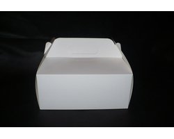 Pudełka na torty - koszyczki białe - zdjęcie