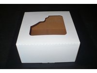 Pudełka jednoczęściowe na torty bez druku z okienkiem - zdjęcie