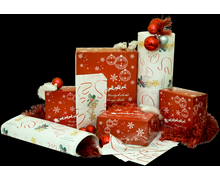 Pudełka świąteczne czerwone 'Renifer' - zdjęcie