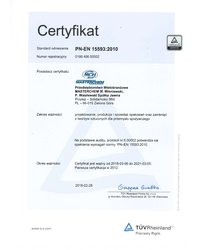 Certyfikat EN ISO 15378:2010 (2018) - zdjęcie