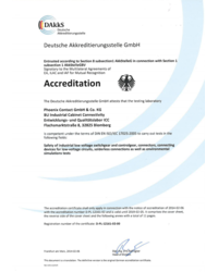 Certyfikat DAkks Business Unit Industrinal Cabinet Connectivity - zdjęcie