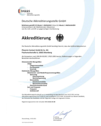 Certyfikat DAkks Support Unit FME - CSL - zdjęcie