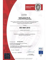 Certyfikat ISO 9001:2015 (2017) - zdjęcie