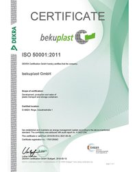 Certyfikat ISO 50001:2011 (2018) - zdjęcie