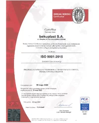 Certyfikat ISO 9001:2015 (2020) - zdjęcie