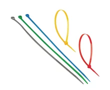 Standardowe opaski kablowe - zamykane, nylonowe, kolorowe - zdjęcie