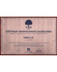 Certyfikat Wiarygodności Biznesowej 2010 - zdjęcie