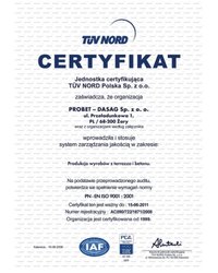 Certyfikat PN-EN ISO 9001:2001 - zdjęcie